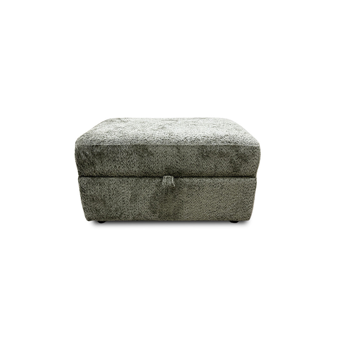 'Somerford' Dark Green Somerford Texture Large Storage Footstool