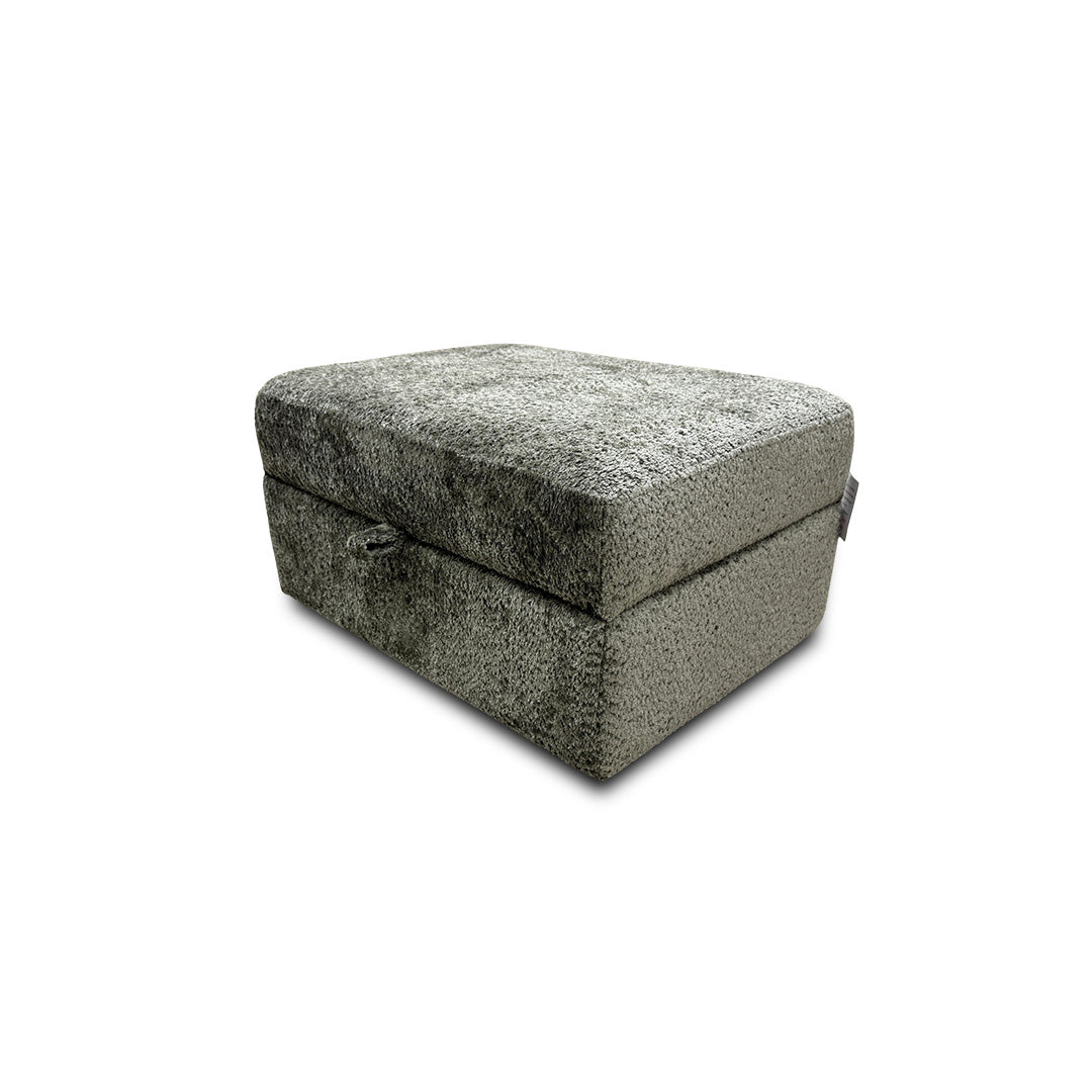 'Somerford' Dark Green Somerford Texture Large Storage Footstool