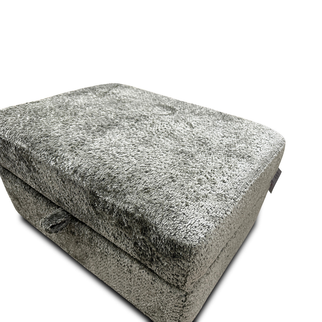 'Somerford' Dark Green Somerford Texture Large Storage Footstool
