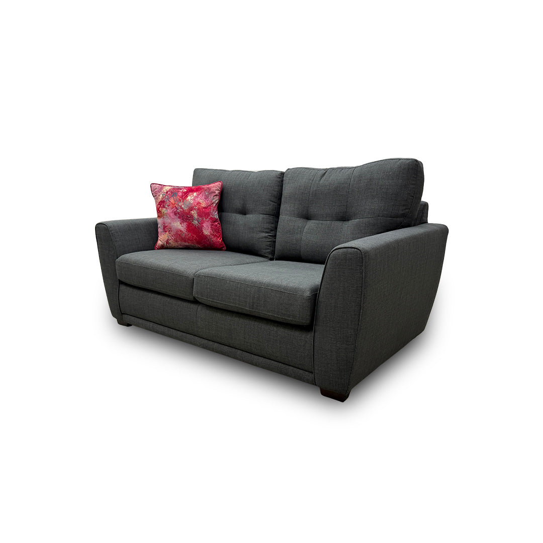 'Kian' Charcoal Revive Fabric Large 2 Seater Sofa Bed