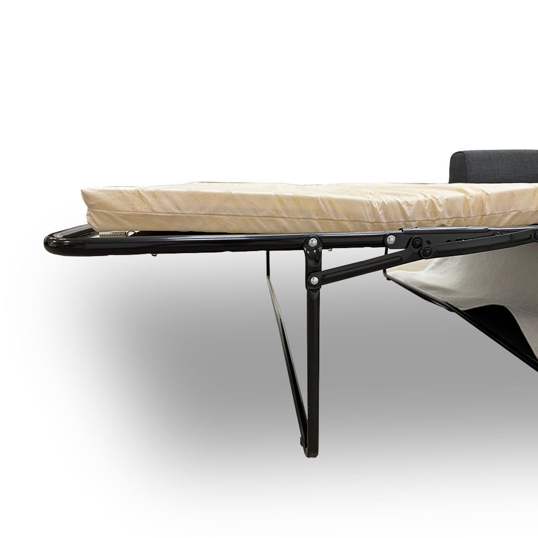 'Kian' Charcoal Revive Fabric Large 2 Seater Sofa Bed