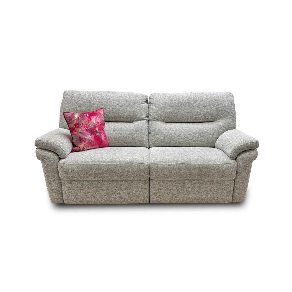 G Plan ‘Seattle’ Light Grey Fabric 3 Seater Sofa
