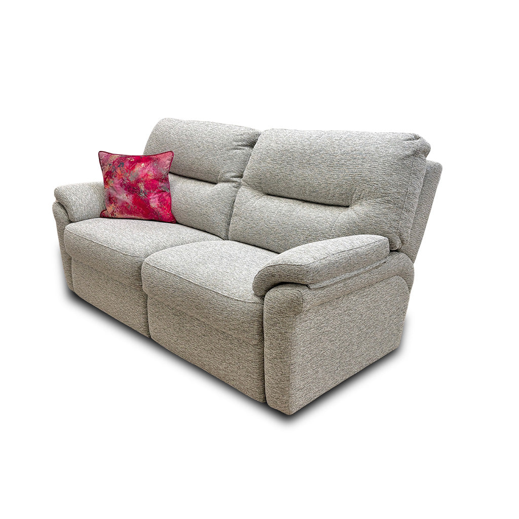 G Plan ‘Seattle’ Light Grey Fabric 3 Seater Sofa