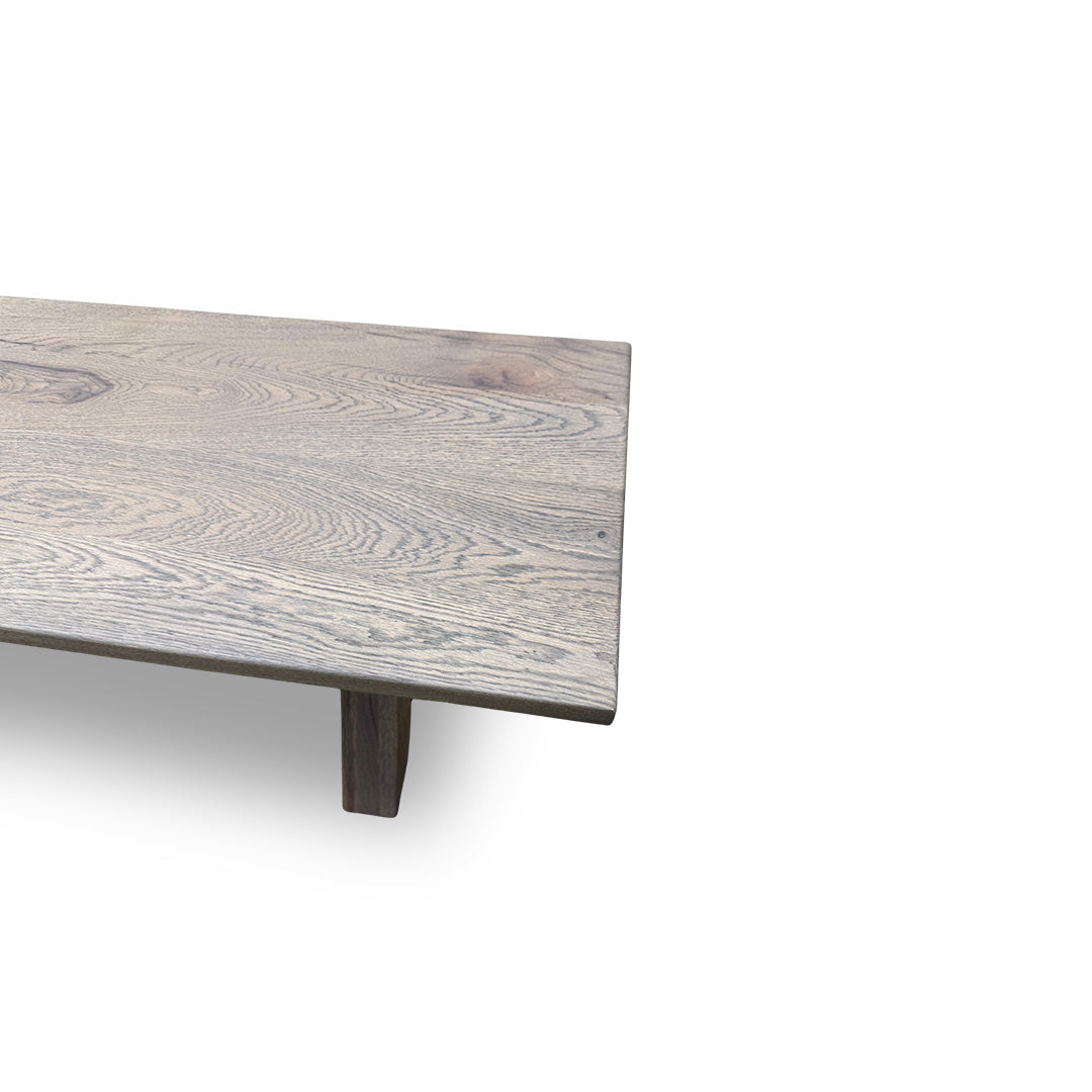 Bodahl 'Loki' 08 Vintage Grey Solid Oak 160cm Dining Bench with All Wooden X-Shaped Legs