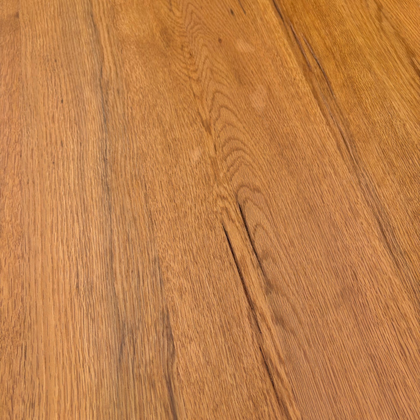 Bodahl 'Terra' 01 Oiled Solid Oak Straight Edge 240cm Dining Table with Metal Star Base