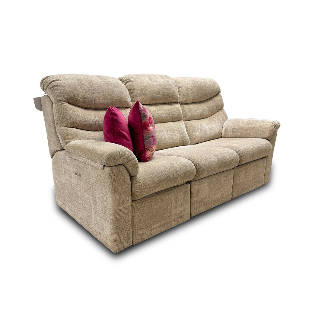 G Plan ‘Malvern’ B342 Lydia Multi Fabric Power Recliner 3 Seater Sofa