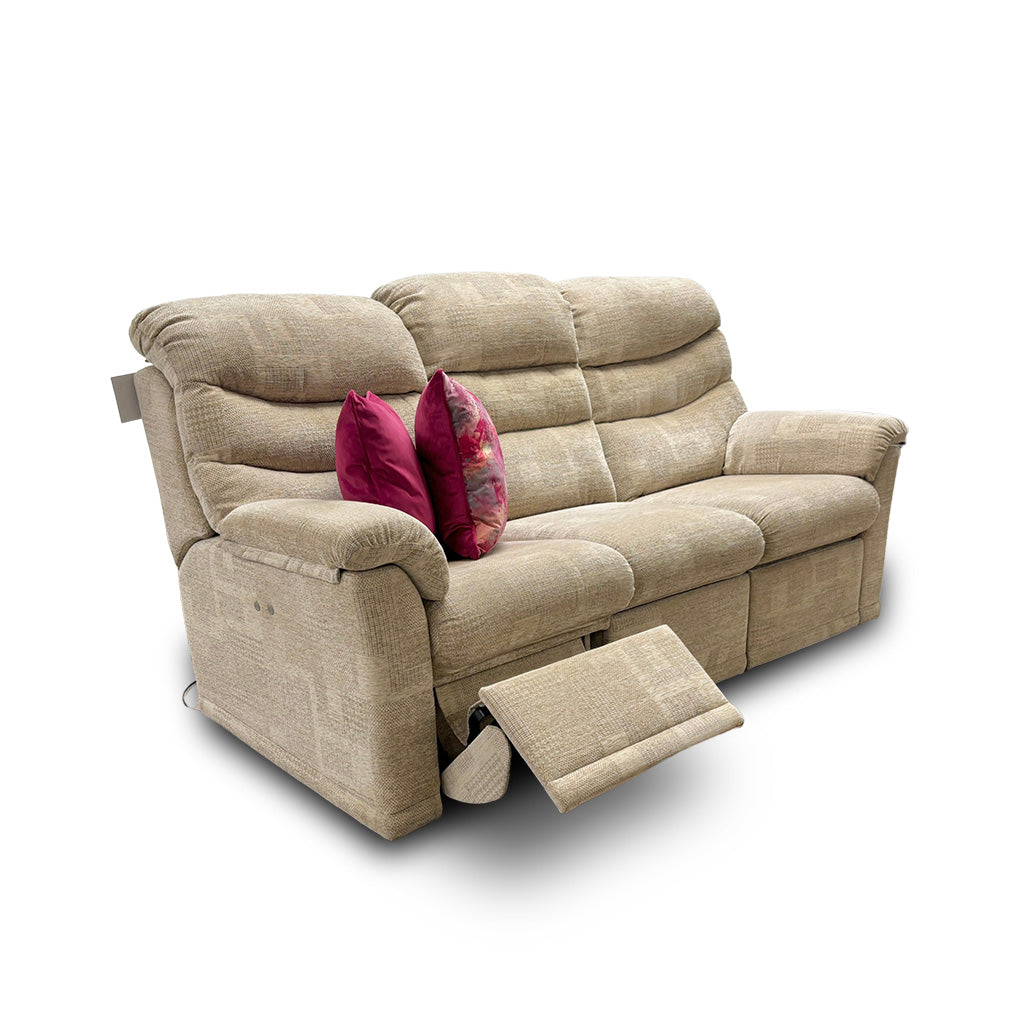 G Plan ‘Malvern’ B342 Lydia Multi Fabric Power Recliner 3 Seater Sofa
