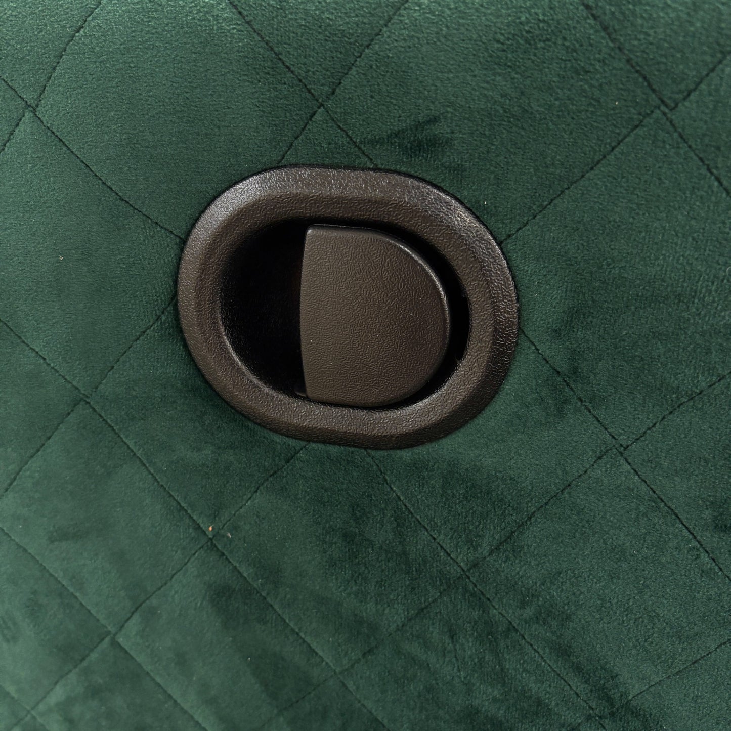 ‘Orka’ Forest Green Sensual Velvet Right Hand Facing Arm Open End Chaise Manual Recliner Corner Sofa