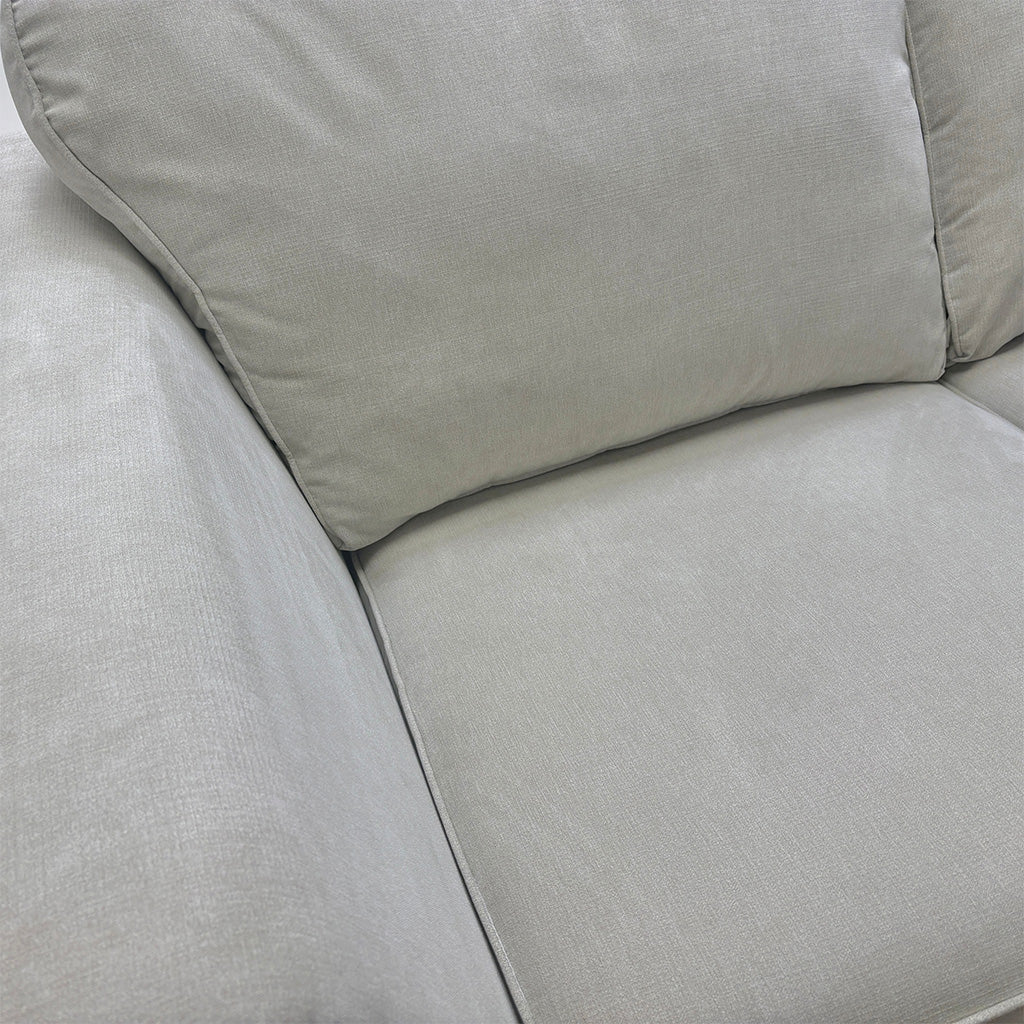 ‘Orlby’ Plaza Linen Ice 2 Seater Sofa
