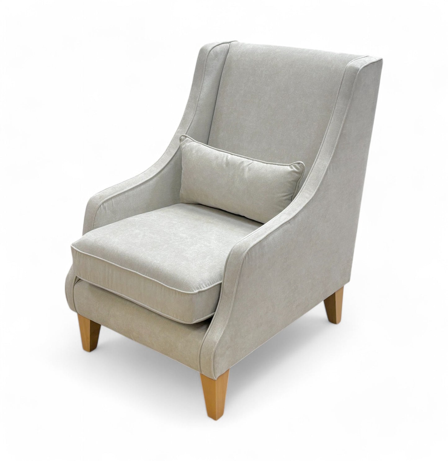 ‘Otley’ Silver Fabric Accent Chair