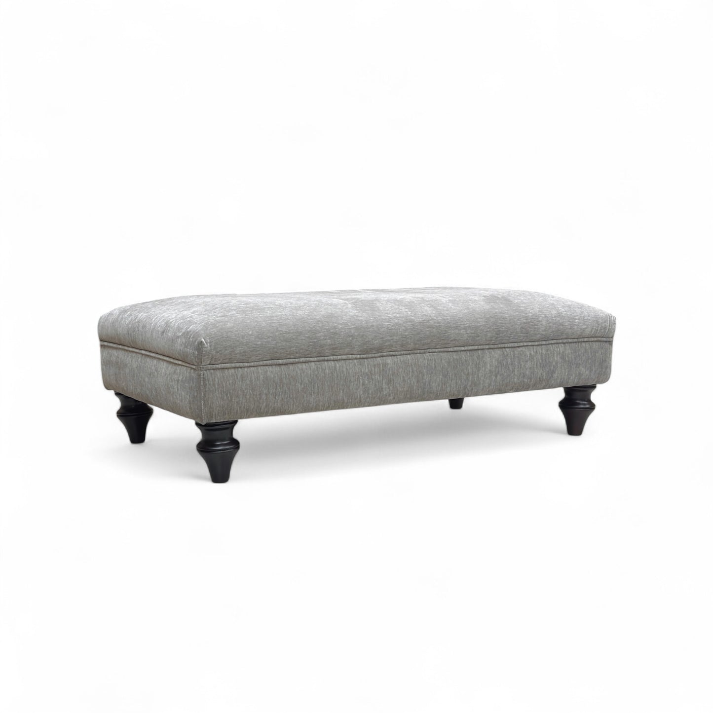 ‘Sydney' Taupe Combination Sydney Combination Large Plain Top Footstool