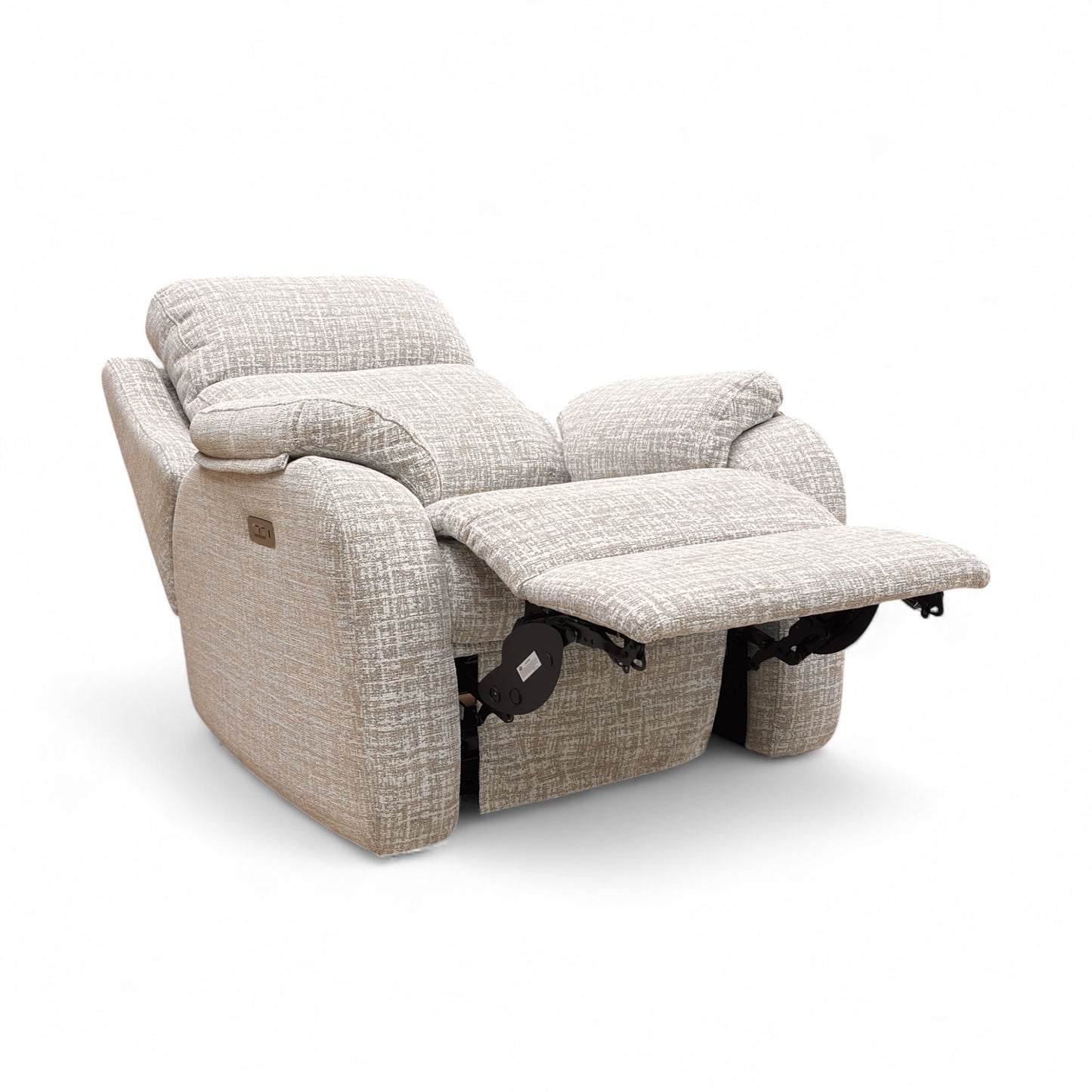G Plan ‘Kingsbury’ B102 Shore Oatmeal Woven Fabric Power Recliner Armchair