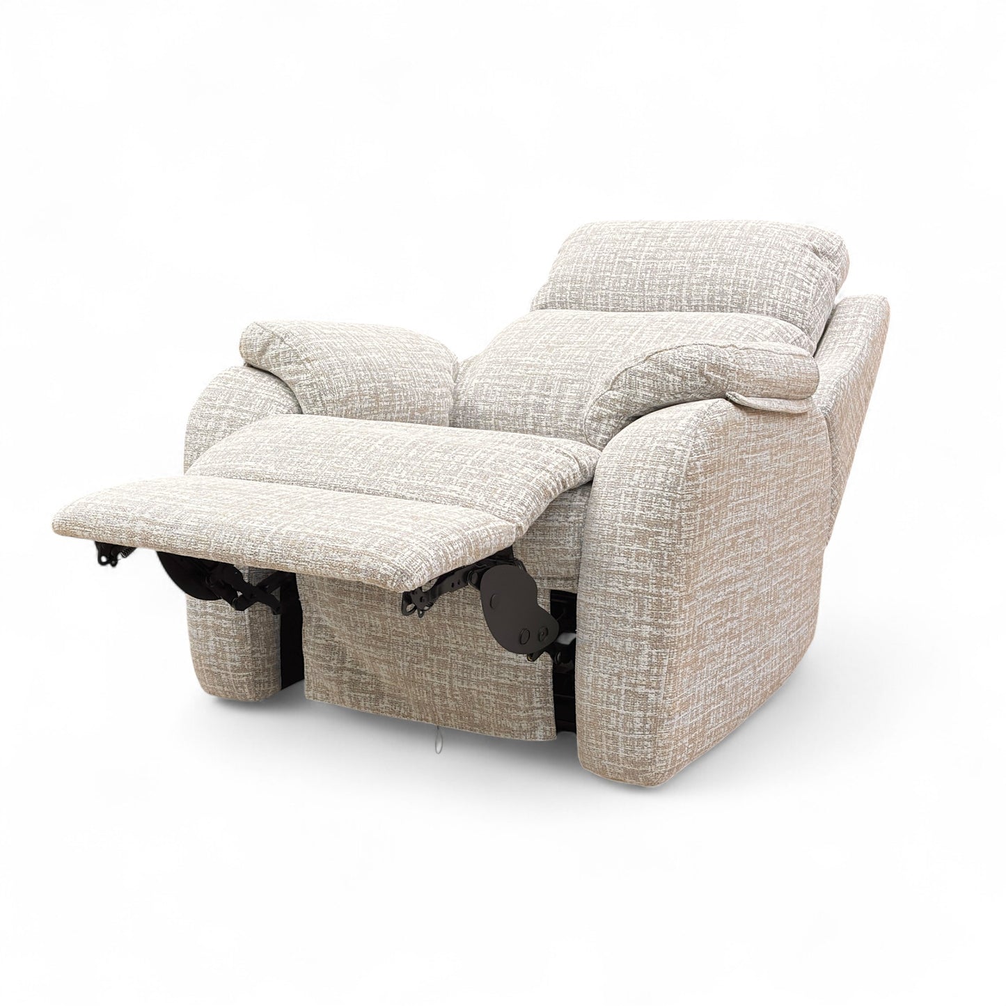 G Plan ‘Kingsbury’ B102 Shore Oatmeal Woven Fabric Power Recliner Armchair