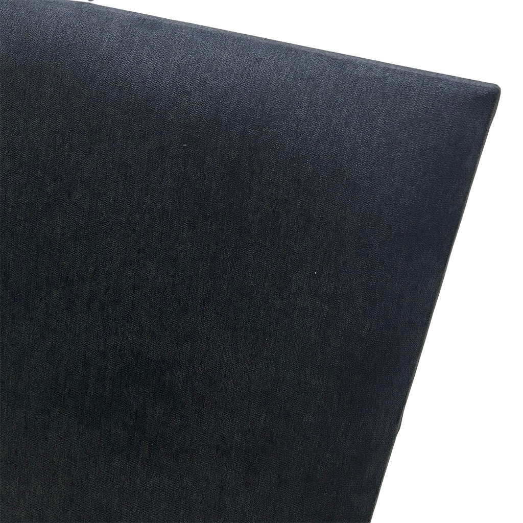 ‘Roma’ Carbon Grey Velvet Divan Base + Headboard with 2 Drawers - Double