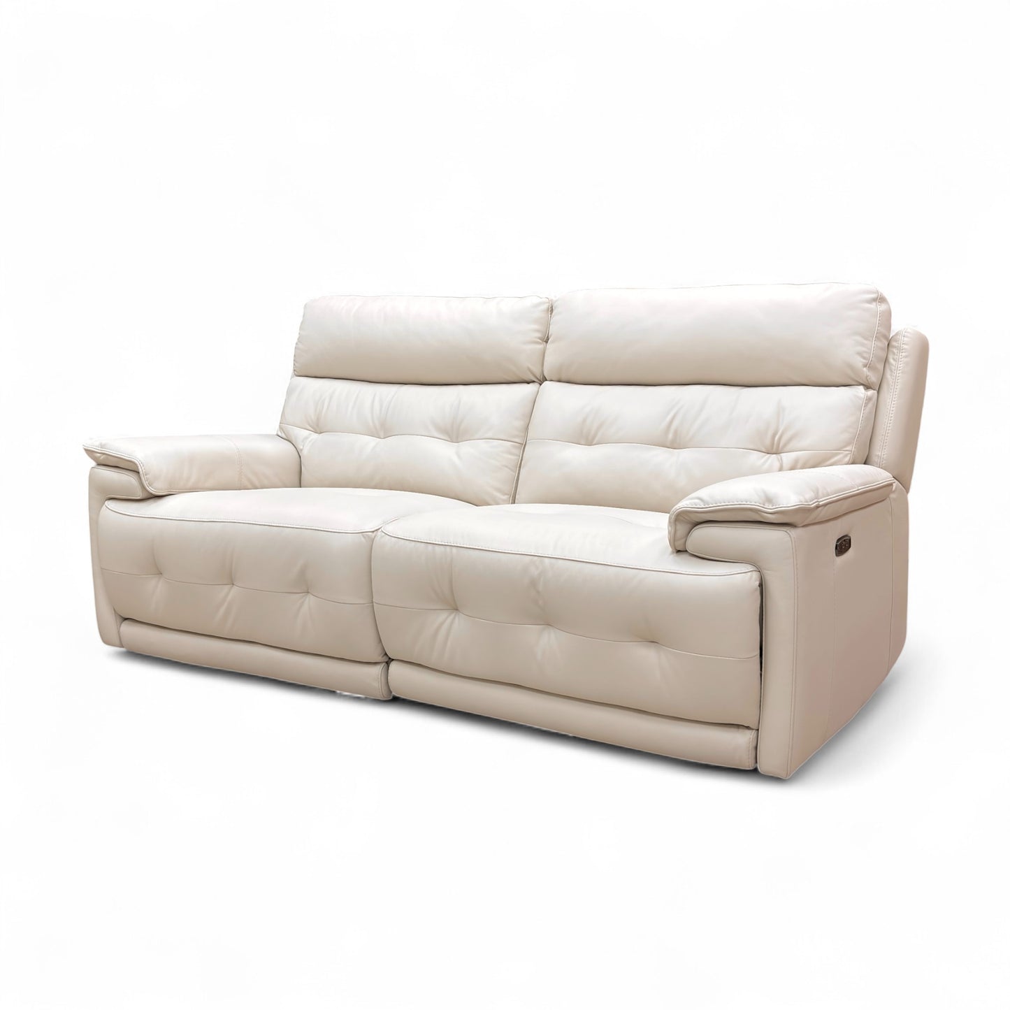World of Leather ‘Brescia’ Nw-521e Frost Leather 3 Seater Power Recliner Sofa