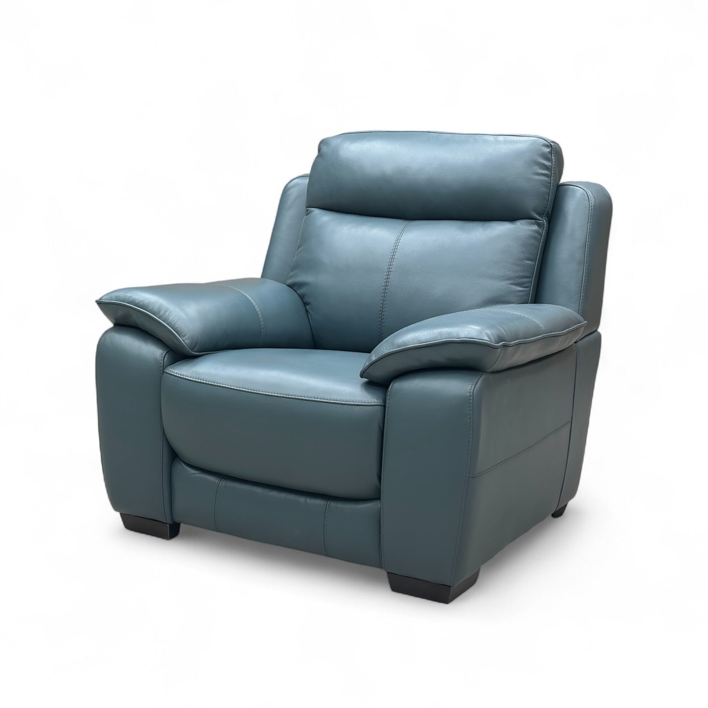 World of Leather ‘Starlight Express’ Bv-301e Lake Green Leather Armchair