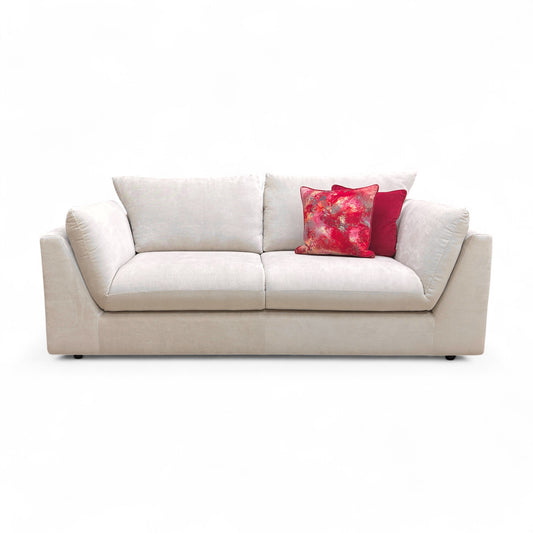 ‘Freddie’ Taupe Como Linen 3 Seater Sofa