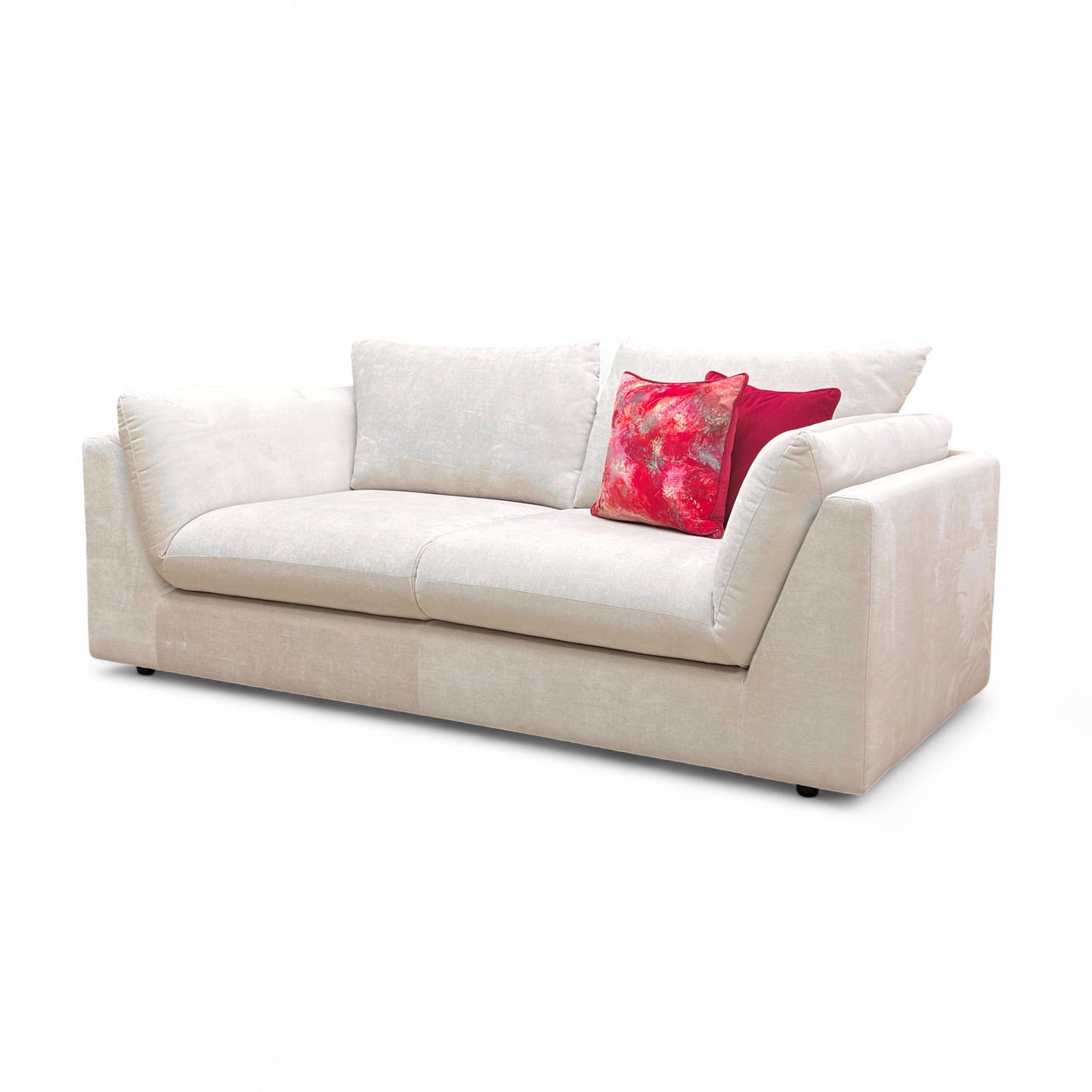 ‘Freddie’ Taupe Como Linen 3 Seater Sofa