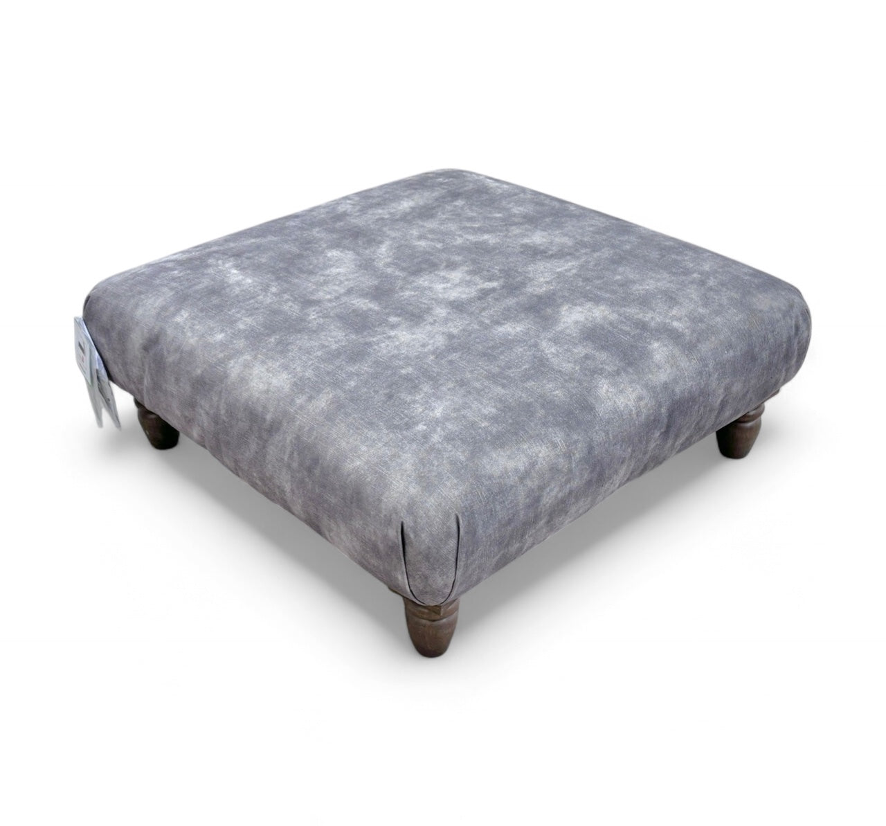 'Uniqa' Mink Velvet Footstool