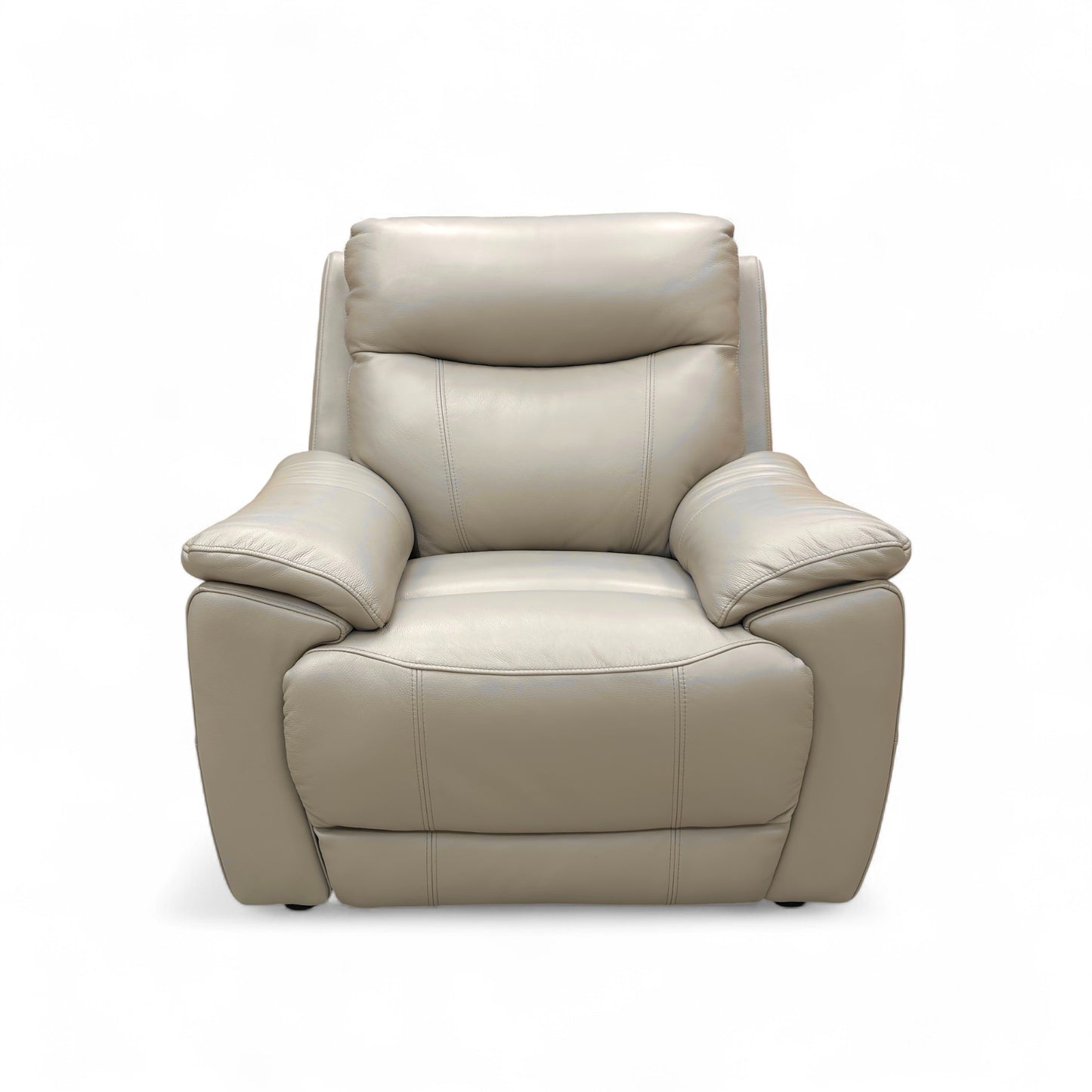 ‘Sloane' Cat-40:08 Oyster Leather Chair