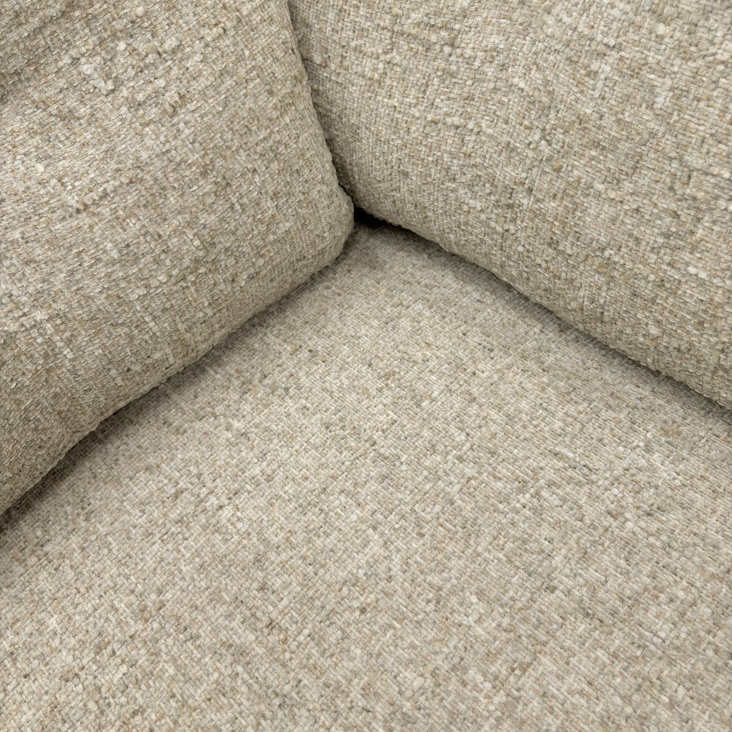 ‘Roberto’ Steel Grey Woven Fabric 3 Seater Sofa + Large Footstool