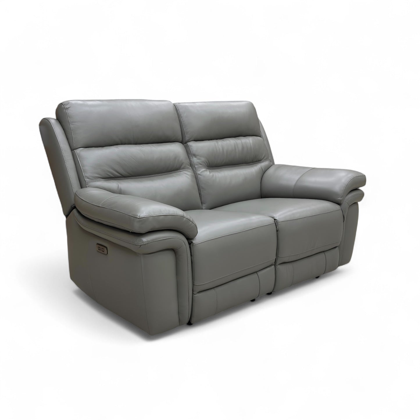 ‘Berlin' Natural Ash La-4825 Leather 2 Seater Power Recliner Sofa with Power Headrest