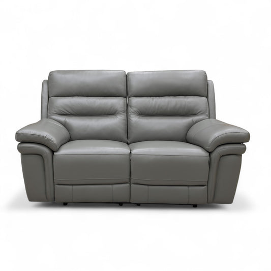 ‘Berlin' Natural Ash La-4825 Leather 2 Seater Power Recliner Sofa with Power Headrest