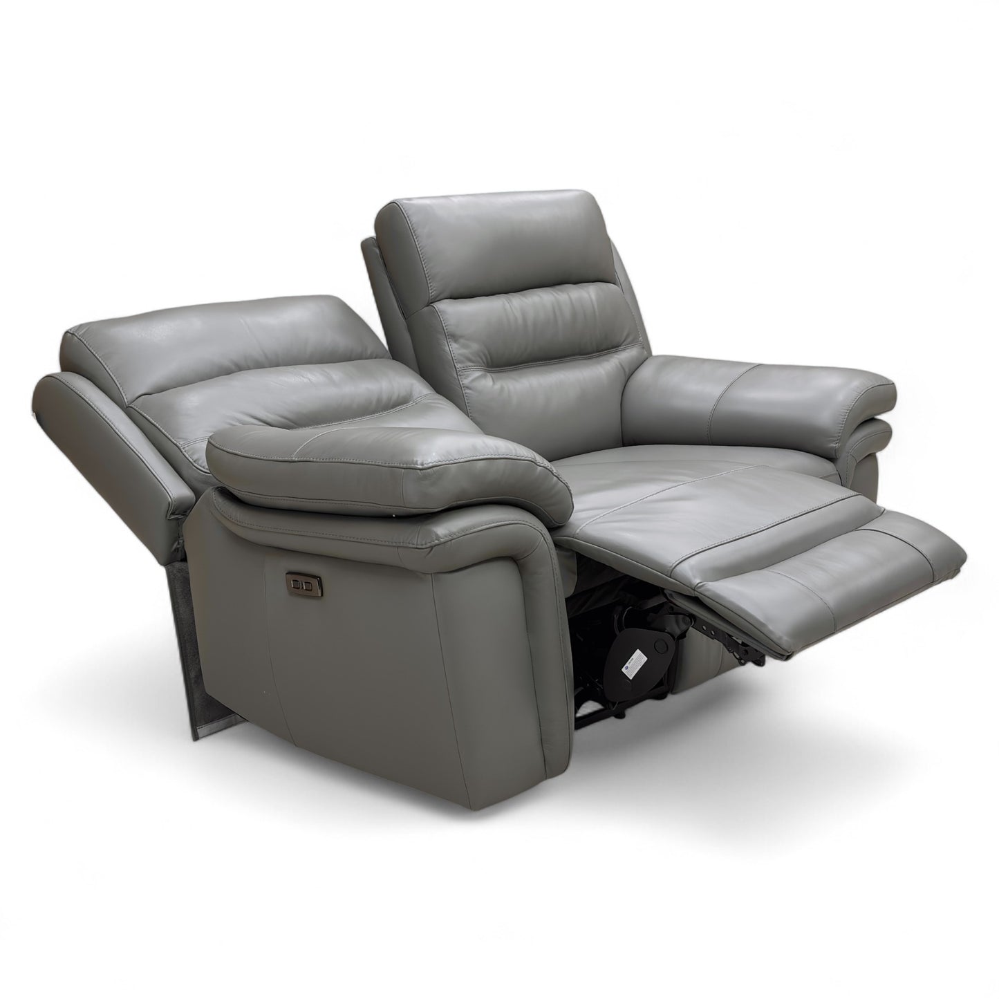 ‘Berlin' Natural Ash La-4825 Leather 2 Seater Power Recliner Sofa with Power Headrest