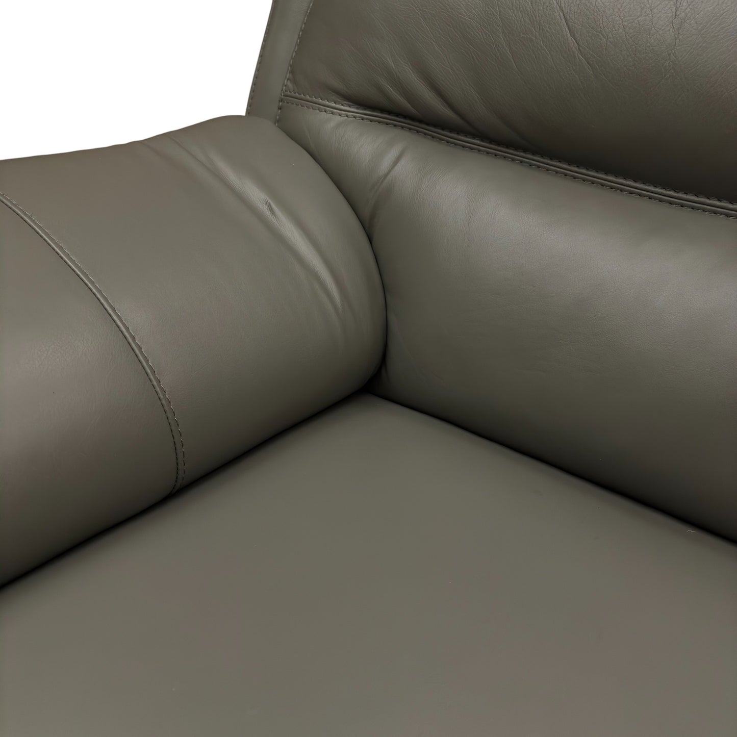 ‘Berlin' Natural Ash La-4825 Leather 2 Seater Power Recliner Sofa with Power Headrest