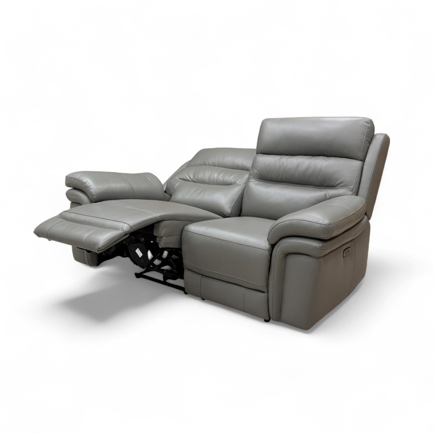 ‘Berlin' Natural Ash La-4825 Leather 2 Seater Power Recliner Sofa with Power Headrest
