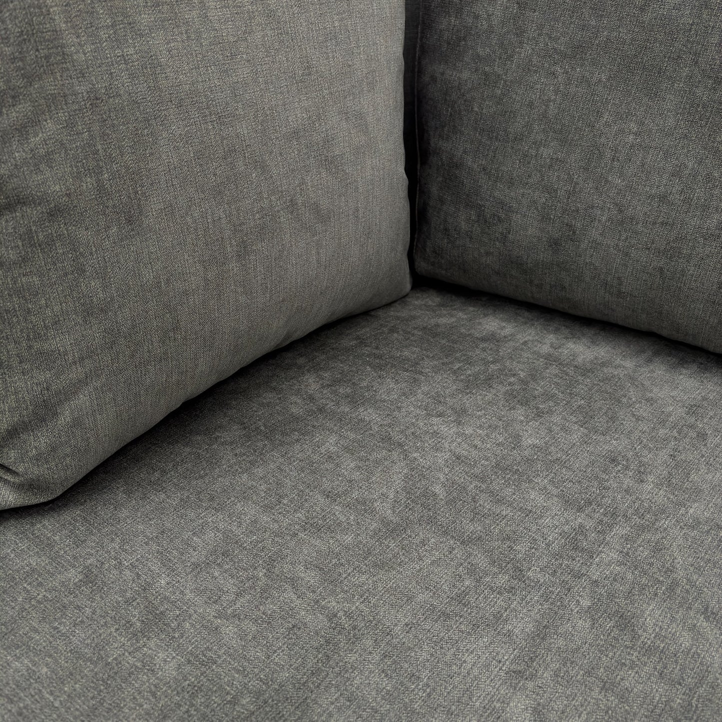 ‘Freya’ Graphite Grey Freya Fabric Large Swivel Chair