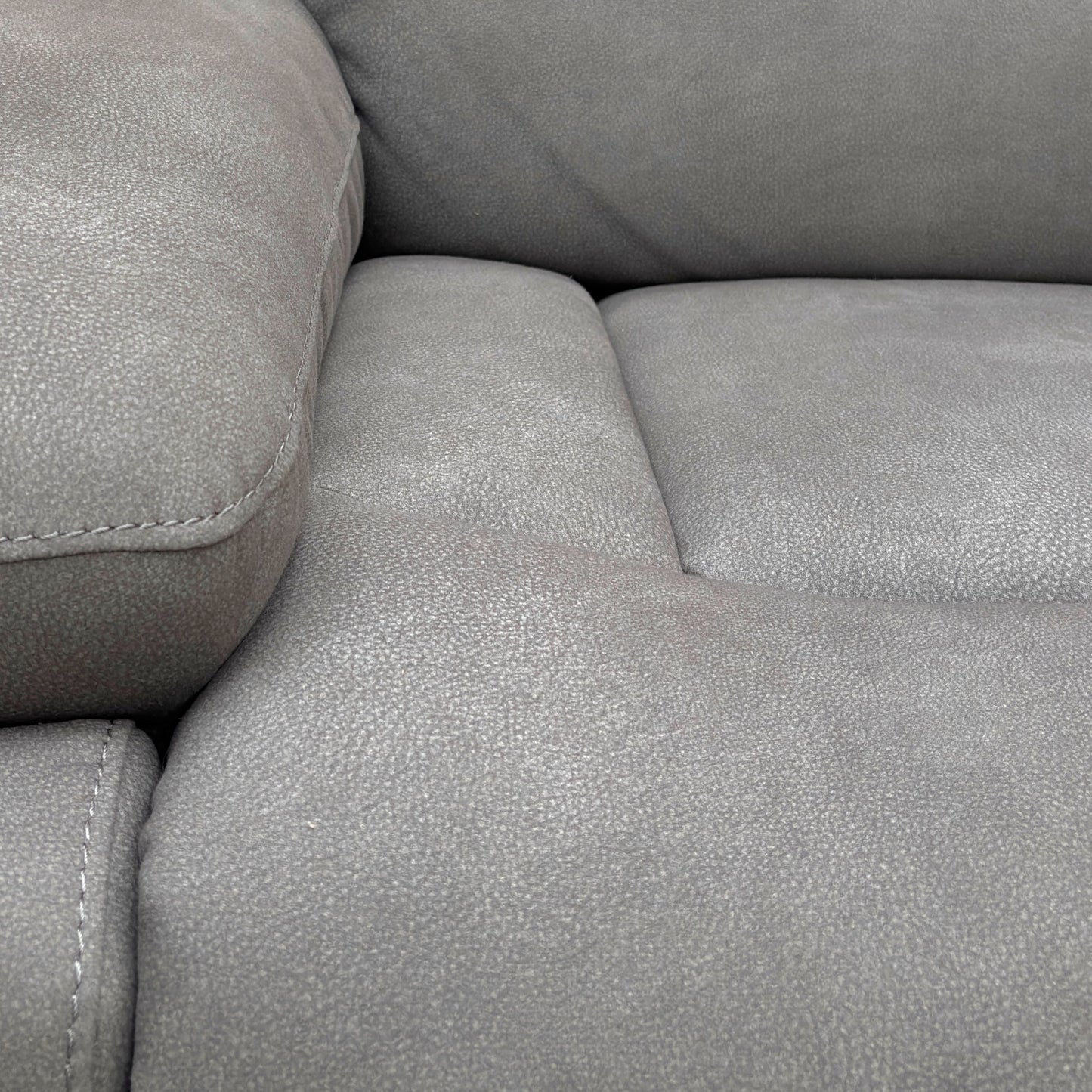 ‘Cinemax’ Np-1107 Nappa Grey Fabric Power Recliner Chair with Power Headrest