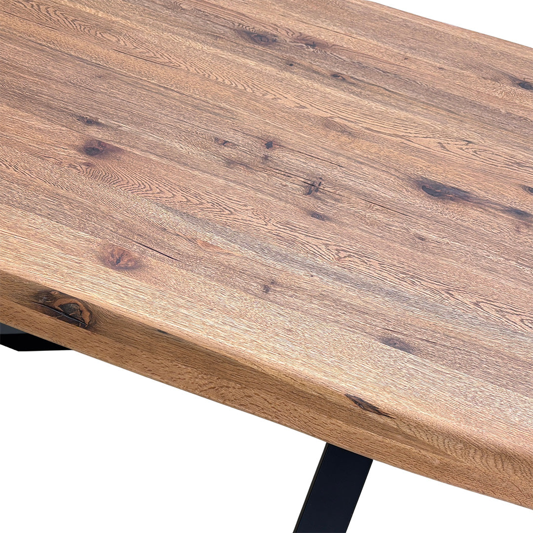 Bodahl 'Terra' Raw Edge 06 Old Bassano 260cm Dining Table with Star Legs