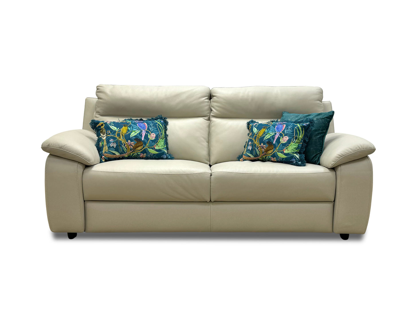 Nicoletti ‘Pepino’ Torello 371 Ice 3 Seater Leather Sofa