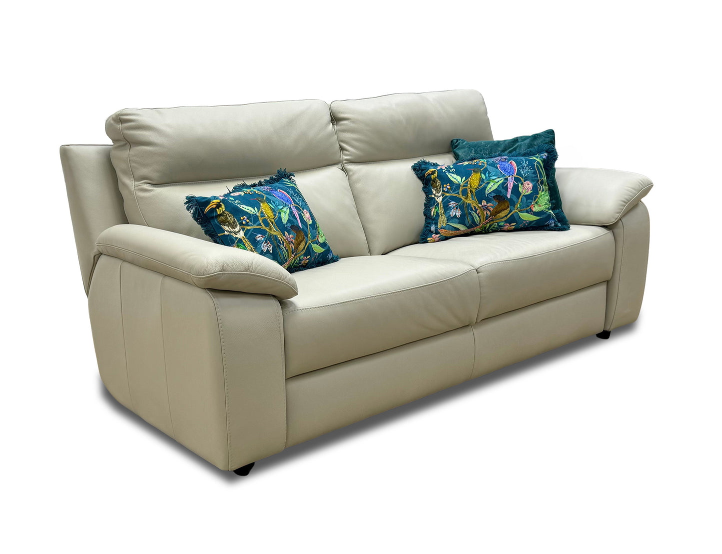 Nicoletti ‘Pepino’ Torello 371 Ice 3 Seater Leather Sofa