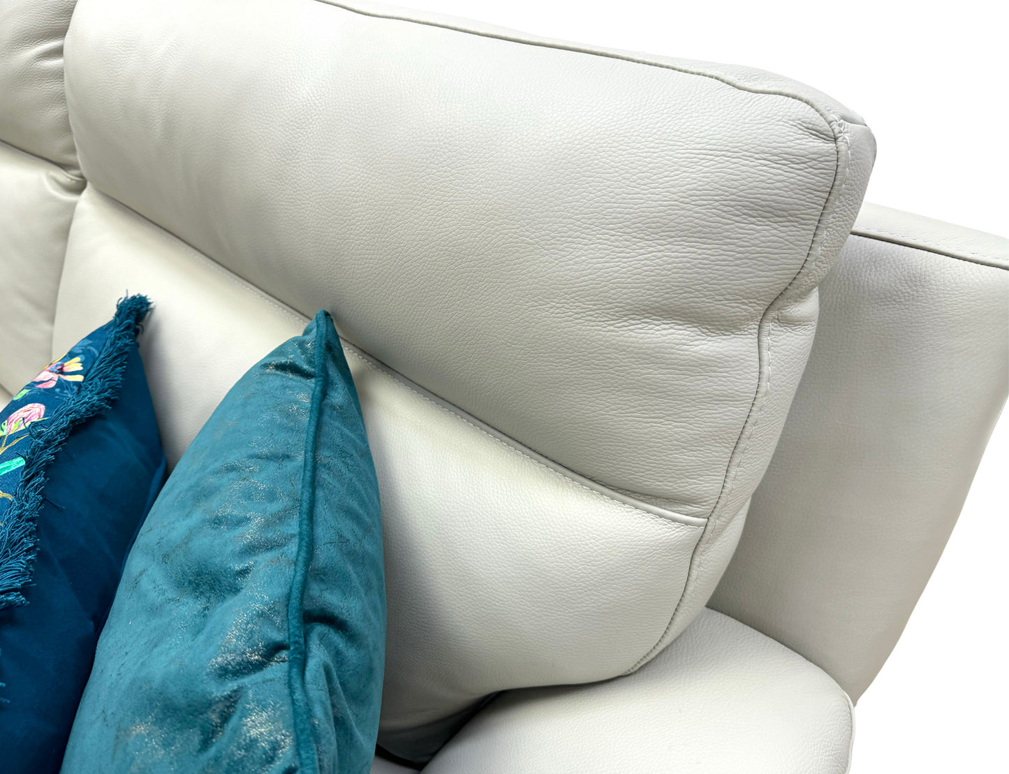 Nicoletti ‘Pepino’ Torello 371 Ice 3 Seater Leather Sofa