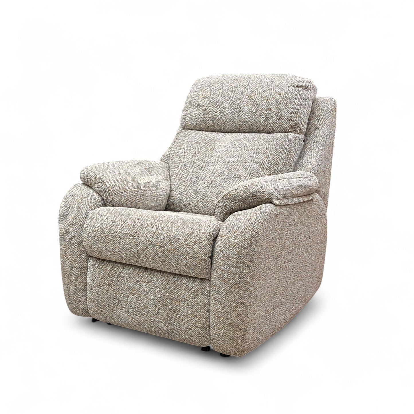 G Plan ‘Kingsbury’ B110 Lowry Sand Fabric Power Recliner Chair with Power Headrest and Power Lumbar