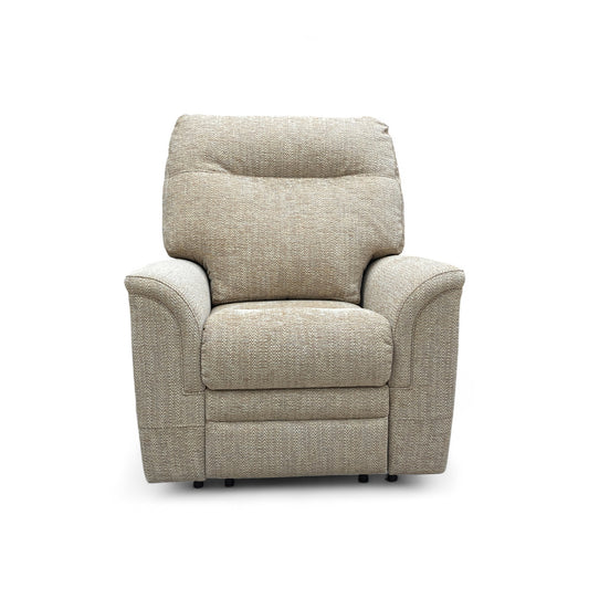 Parker Knoll ‘Hudson 23’ Cromwell Barley 001355-0042 Fabric Power Recliner Chair with Power Headrest and Power Lumbar