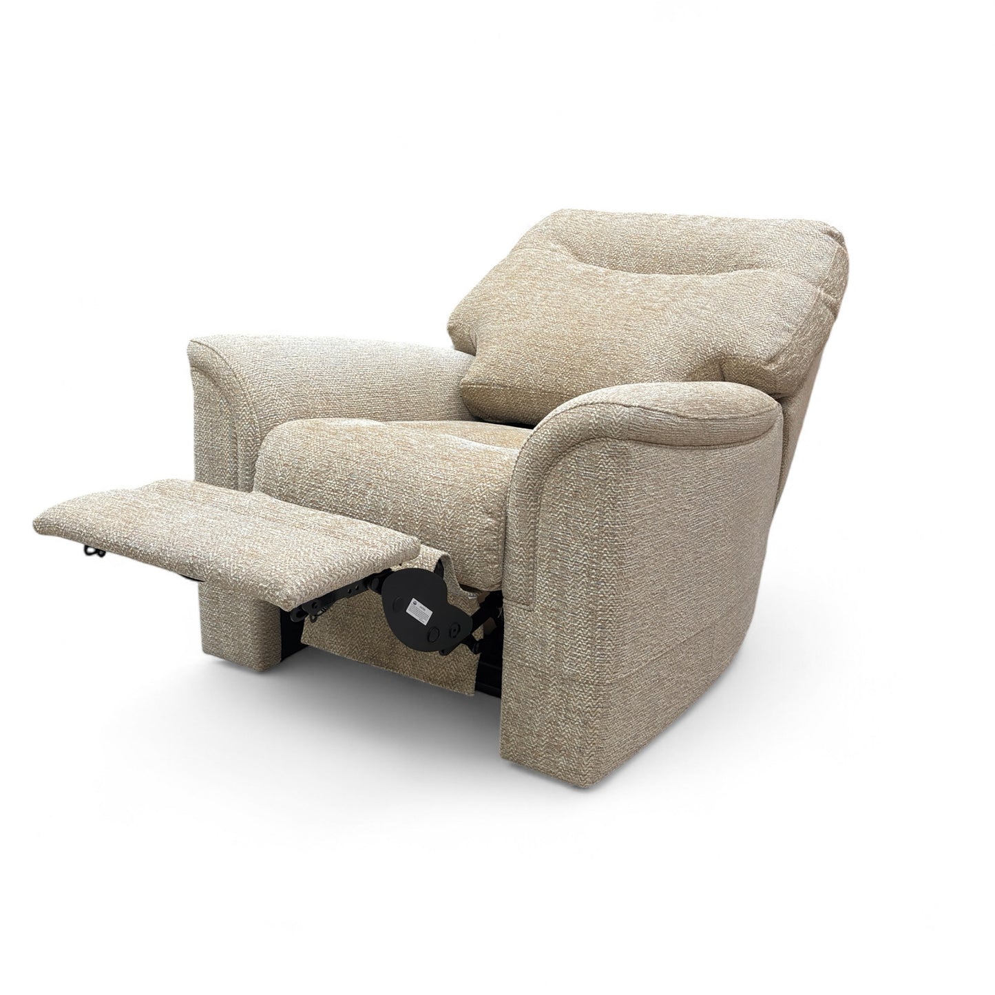 Parker Knoll ‘Hudson 23’ Cromwell Barley 001355-0042 Fabric Power Recliner Chair with Power Headrest and Power Lumbar