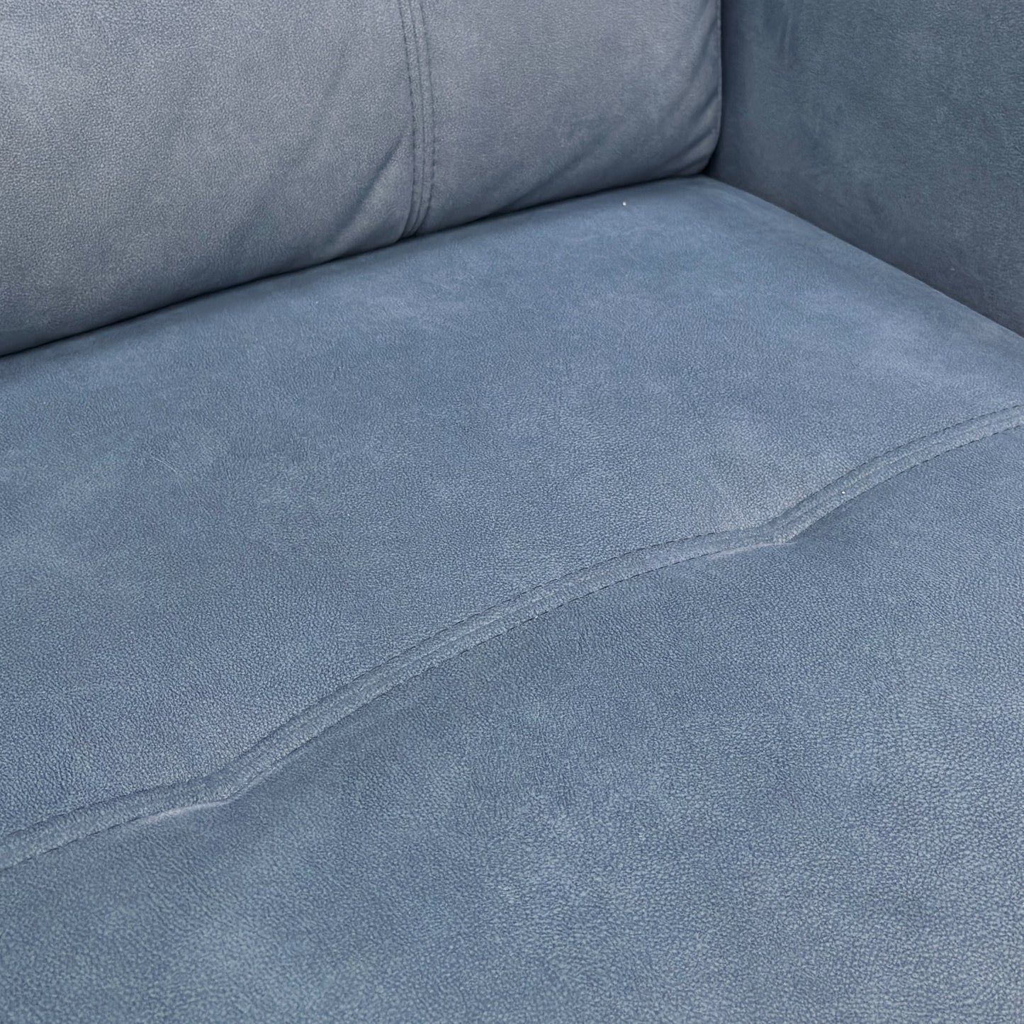 ‘Ezra’ Dexter 43525 Wave Blue Velvet Left Hand Facing Power Recliner Corner Sofa with Power Headrest