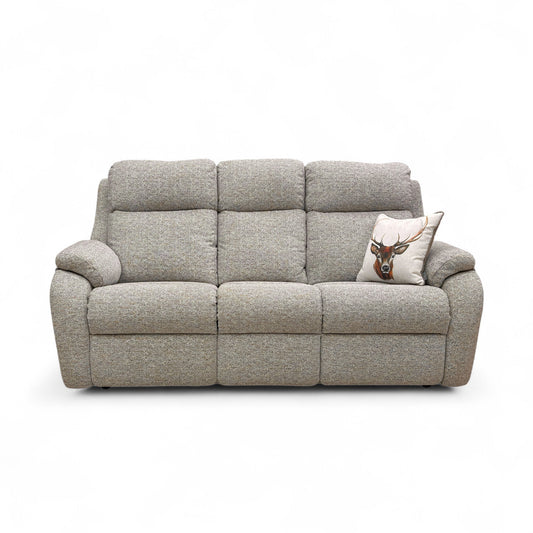 G Plan ‘Kingsbury’ B110 Lowry Sand Fabric 3 Seater Sofa