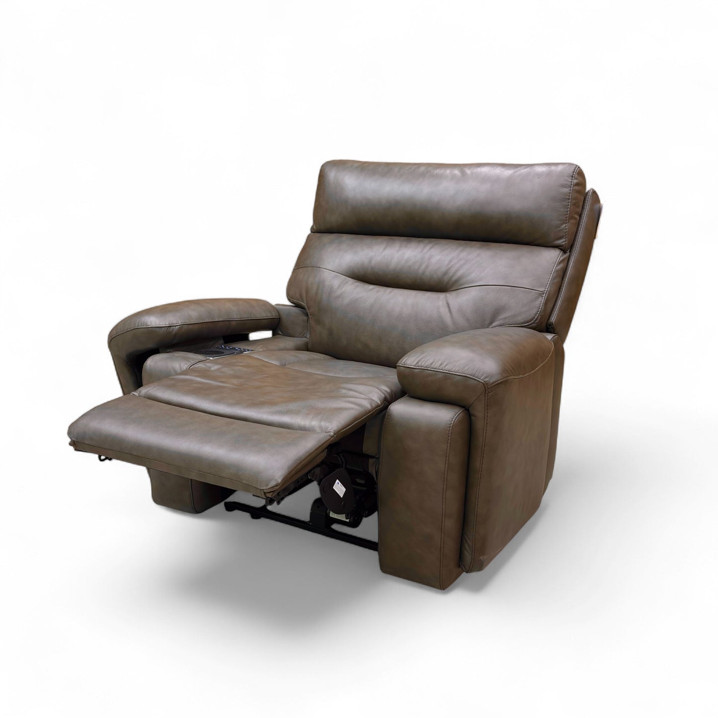‘Cinemax’ Lx-6414 Roast Dark Brown Leather Media Power Recliner Chair with Power Headrest