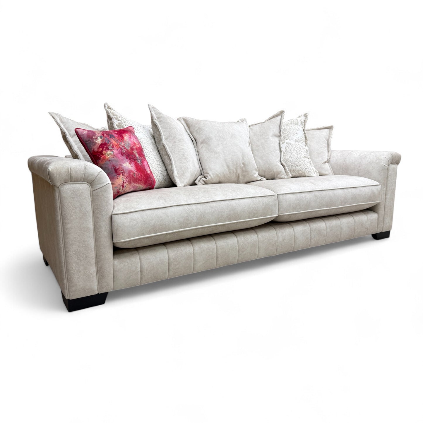 'Dolcie' Cream Combination Dolce Combination Pillow Back Grande Sofa