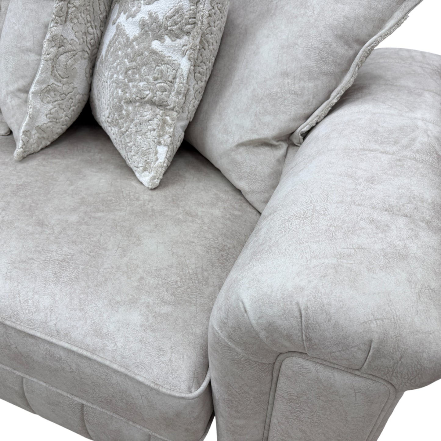 'Dolcie' Cream Combination Dolce Combination Pillow Back Grande Sofa