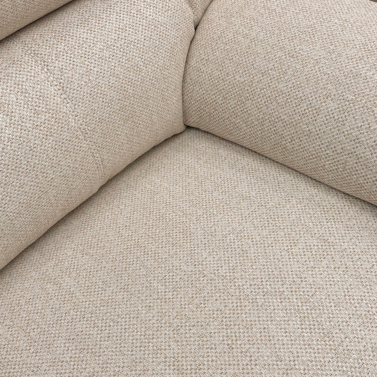 G Plan ‘Seattle’ B273 Borla Crisp Ok Cream Woven Fabric 2.5 Seater Sofa + Armchair