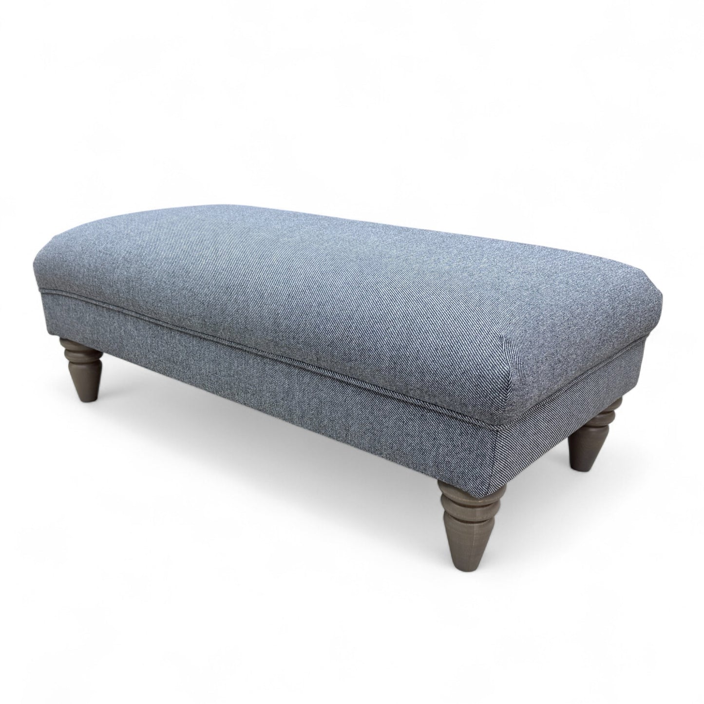 'Livie' Charcoal Livie Fabric Bench Footstool