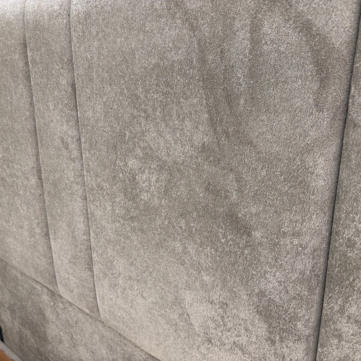 ‘Pegasus’ Milan Nickel Floor Standing Headboard + Double Ottoman End Lift Base - Double