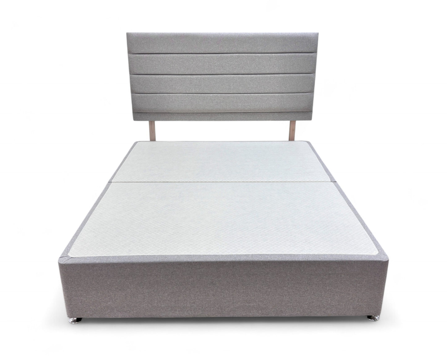 ‘Aries’ Heritage Mink Velvet King Bed with 4 Drawers