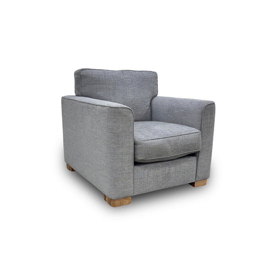 ‘Elora’ Kento Aqua Blue Standard Fabric Armchair