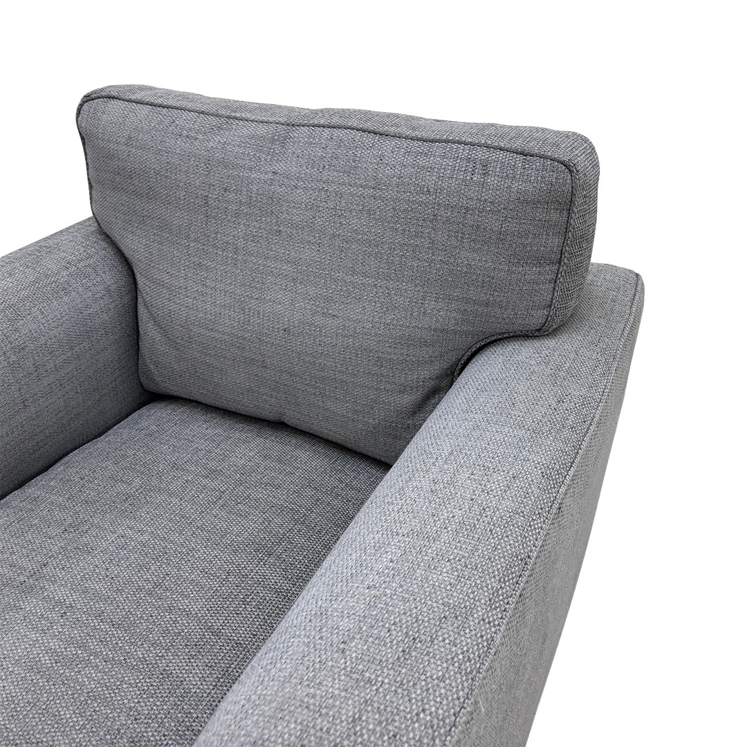 ‘Elora’ Kento Aqua Blue Standard Fabric Armchair
